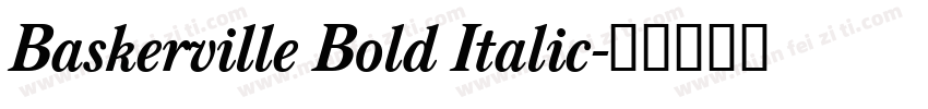 Baskerville Bold Italic字体转换